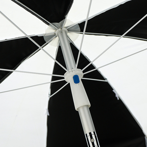 <span class=keywords><strong>Parasol</strong></span> de <span class=keywords><strong>plage</strong></span> de luxe en aluminium noir blanc de grande taille Design moderne pour terrasse extérieure Restaurants Parcs Parasols de <span class=keywords><strong>plage</strong></span> pliables - Product Image 6