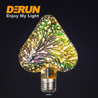 Effet de feux d'artifice LED 3D, 4W A60 G95 ST64, éclairage LED en forme d'étoile, de cœur, de globe, décoration pour les fêtes, ampoule LED, DEC-3D