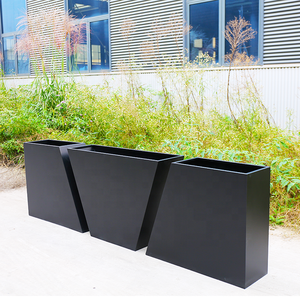 Mueble <span class=keywords><strong>urbano</strong></span> para exteriores, <span class=keywords><strong>jardineras</strong></span> creativas de metal para exteriores, parque de jardín exterior, caja de planta de acero galvanizado, macetas para exteriores - Product Image 3