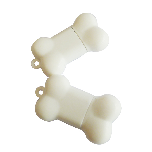 USB Personalized Cute Product Plastic Keychain USB Stick USB Flash Drive  16 GB Dog Bone Shape Pendrive