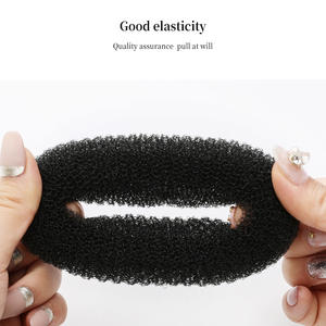 Accesorios <span class=keywords><strong>para</strong></span> el cabello <span class=keywords><strong>para</strong></span> mujer, moño de nailon de estilo a la moda, modelador de rosquilla grande <span class=keywords><strong>para</strong></span> el cabello - Product Image 2