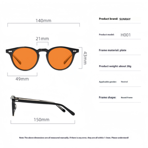 แว่นตาอะซิเตทแบบคลาสสิกแว่นตาคอมพิวเตอร์แฟชั่นย้อนยุคสำหรับผู้ชายผู้หญิงป้องกันแสงสีฟ้าป้องกันแสงสีฟ้าออกแบบโลโก้ได้ตามต้องการ - Product Image 3