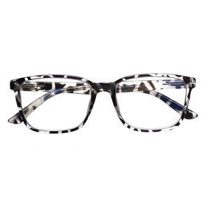 Lunettes de lecture carrées personnalisées d'usine, <span class=keywords><strong>pas</strong></span> chères, tendance, de haute qualité, avec charnières à ressort, <span class=keywords><strong>verres</strong></span> transparents anti-lumière bleue, pour hommes et femmes - Product Image 4