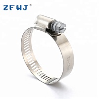 Collier de serrage pour tuyau de type américain 40-64mm en acier inoxydable