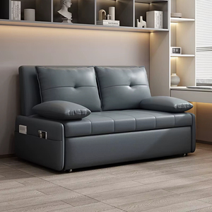 Canapé-<span class=keywords><strong>lit</strong></span> <span class=keywords><strong>pliant</strong></span> moderne personnalisé pour deux <span class=keywords><strong>personnes</strong></span> à fonctions multiples canapé simple assis et couché avec rangement pour le salon de l'appartement - Product Image 5