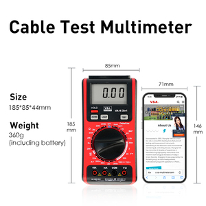 V&A VA16 3-in-1 Kabeltestgerät Digitales <span class=keywords><strong>Multimeter</strong></span> mit Telefonleitungstester und Netzwerkkabeltester - Product Image 4