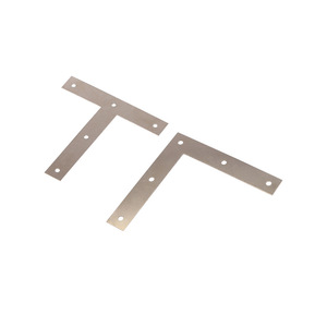 Soportes de ángulo fijo en forma de L y T de acero Q235 niquelado para conexión de muebles, compatibles con 70, 90 y 120 mm - Product Image 4