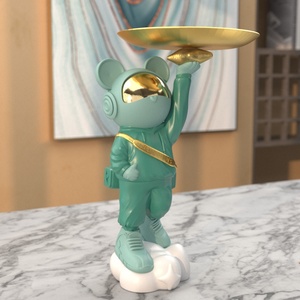 งานฝีมือรูปปั้นเรซินนักบินอวกาศสุดสร้างสรรค์สำหรับการจัดเก็บกุญแจเครื่องประดับประตูทางเข้าบ้านของตกแต่งเดสก์ท็อปหรือของขวัญการบินและอวกาศ - Product Image 3