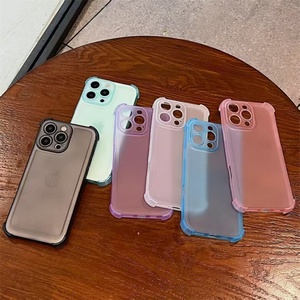 Funda Rígida Híbrida Mate Transparente de Lujo en Color Caramelo para iPhone 12 13 14 15 16 17 Pro Max, Envío Gratis - Product Image 3