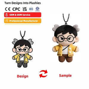 Dễ Thương <span class=keywords><strong>Mini</strong></span> Tùy Chỉnh Plushie Động Vật Sang Trọng Thiết Kế Đồ Chơi Sang Trọng Sang Trọng Keychain Tùy Chỉnh - Product Image 2