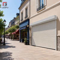 Porte à enroulement isolée en acier 77 mm galvanisée, remplie de mousse, électrique