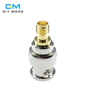 Gold Plated S MA Male Plug to BNC Female M/F Radio Antenna RF Coaxial Adapter RF Connector