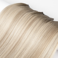 Extensions de cheveux professionnelles durables, invisibles, fines, sans couture, double trame, 100g, cheveux humains véritables, extensions de cheveux Genius Weft
