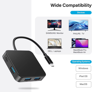Giá tốt xách tay <span class=keywords><strong>6</strong></span>-<span class=keywords><strong>in</strong></span>-<span class=keywords><strong>1</strong></span> Multiport USB Hub với 4K 60Hz <span class=keywords><strong>HDMI</strong></span> + 100wpd USB C để <span class=keywords><strong>HDMI</strong></span> Hub đối với MacBook - Product Image 5