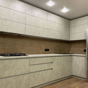 Armario <span class=keywords><strong>de</strong></span> cocina <span class=keywords><strong>de</strong></span> aluminio, moderno diseño <span class=keywords><strong>de</strong></span> estilo europeo, brillante, 3D - Product Image 5