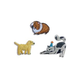 <span class=keywords><strong>Venta</strong></span> caliente dibujos animados kawaii animal pequeños parches bordados <span class=keywords><strong>compra</strong></span> al por mayor vida marina tortuga hierro en parche bordado gato - Product Image 4