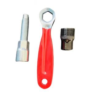 Kit d'outils de réparation de vélo, extracteur de manivelle, extracteur de boîtier de pédalier, outil manuel en acier pour l'entretien du vélo, kit de clés - Product Image 1