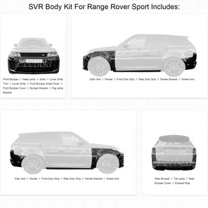 Kit de Conversión de Carrocería L494 OE SVR para <span class=keywords><strong>Land</strong></span> <span class=keywords><strong>Rover</strong></span> <span class=keywords><strong>Range</strong></span> <span class=keywords><strong>Rover</strong></span> <span class=keywords><strong>Sport</strong></span> 2014-2017 hasta 2018 2019 2020 2021 <span class=keywords><strong>2022</strong></span> - Product Image 6