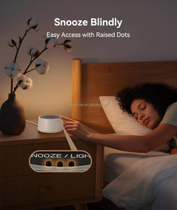 Máquina de Sonido Blanco con Reloj <span class=keywords><strong>Despertador</strong></span> para Bebés y Adultos, Sonidos Relajantes, Intensidad Regulable, para Dormitorios y Personas con Sueño Profundo - Product Image 3
