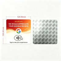 Kartu Ulasan NFC Menu Google Ins 10cm 12cm Akrilik 15 Gaya Berbeda TK Fb Kartu Ikuti Media Sosial RTS Perekat Tempel Tap Rate