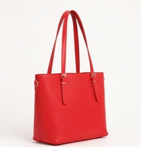 Sac à bandoulière pour femme en cuir véritable rouge, élégant, durable, léger, classique, avec fermeture éclair, grande capacité, durable, pour voyage et usage quotidien - Product Image 4