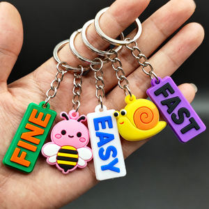 No hay llaveros de Pvc suave 2D/3D personalizados mínimos, regalos promocionales hacer llaveros de Pvc personalizados de goma - Product Image 1