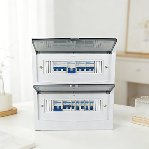 Boîte de distribution d'alimentation JINHAI 24 voies en métal et plastique, personnalisable, à deux étages, avec disjoncteurs givrés - Product Image 3