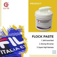 Bon Prix Flock Pâte D'encre Sérigraphie En Gros À Base D'eau pour Tissu Textile Impression