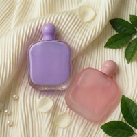 Flacons de parfum vides personnalisables haut de gamme de 100 ml, design plat et transparent unique, par le fabricant Anding