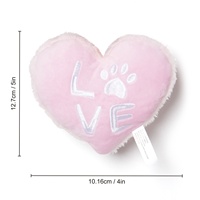 Jouets en peluche pour chien Courage l'animal peureux 2024, jouet en peluche pour chien mignon qui couine, jouet en peluche pour la Saint-Valentin, COEUR D'AMOUR, jouets en peluche personnalisés