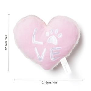 2024 Moed De Laffe Dieren Pluche Hondenspeelgoed Huisdier Schattig Piepend Hondenspeelgoed Pluche Valentijnsdag Liefdeshart Knuffels - Product Image 3