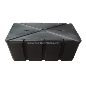 Màu đen nổi phao Dock mô-đun pontoon Cube Bể nổi bằng nhựa polyethylene biển