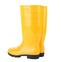 Botte de sécurité personnalisée pour hommes femmes Gumboot de travail Bottes minières résistantes aux perforations et anti-écrasement avec embout en acier