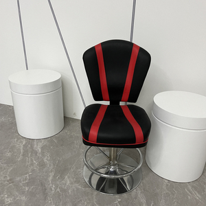 Chaises de casino réglables en métal noir KYET, confortables et élégantes, accessoires de jeu, garantie 1 an <span class=keywords><strong>pour</strong></span> les joueurs, chaises de bar - Product Image 2