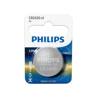 Pile bouton en aluminium CR2430P5B/97 220 mAh pour carte mère, clés de voiture - Product Image 1