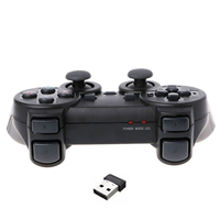 2 PCs USB 2.4G Wireless Game Joystick TV PC Double Vibration Avec Un Récepteur Double Contrôleurs Console de Jeu