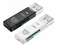 Adaptateur de mémoire 2-en-1 haute vitesse USB 3.0 & 2.0 Essential Card Reader pour PC portables