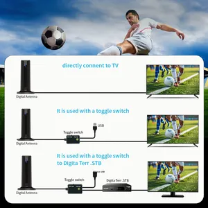 Antenne <span class=keywords><strong>TV</strong></span> numérique HD DTMB 25dBi Amplificateur de signal Intérieur Portée 50-80 milles 1080p Montage vertical Vente en gros OEM - Product Image 4