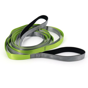 Sangle extensible non élastique Bande de fitness Poignées en néoprène Sangle d'étirement avec 10 boucles - Product Image 5