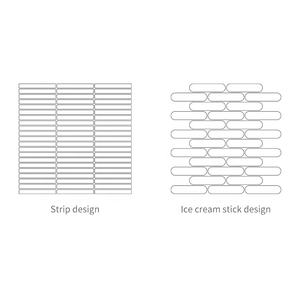 <span class=keywords><strong>Retro</strong></span> serisi yuvarlak köşe pürüzsüz kenarları kitkat fayans birden şekiller seramik mozaik yüzme havuzu ve banyo duvar dekor fayans - Product Image 3