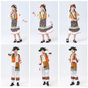 Venta al por mayor personalizado Ucrania vestido <span class=keywords><strong>trajes</strong></span> de rendimiento niños étnicos <span class=keywords><strong>trajes</strong></span> de rendimiento - Product Image 2