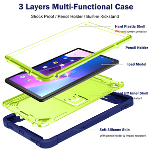 Coques et étuis robustes pour tablettes Lenovo Tab M10 Plus, protection antichute avec béquille intégrée - Product Image 4