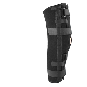 Attelle de jambe sportive professionnelle pour adultes, réglable, respirante, avec <span class=keywords><strong>genouillère</strong></span> articulée, attelle fine de soutien pour jambe droite, stabilisateur - Product Image 2