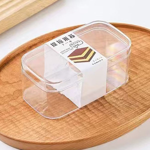 Hộp đựng bánh Tiramisu nhựa cứng trong suốt PS, kích thước 12*6*5cm, số lượng đặt hàng tối thiểu 40 bộ, thích hợp đựng bánh quy, bánh Cranberry thủ công, bánh trái cây. - Product Image 6