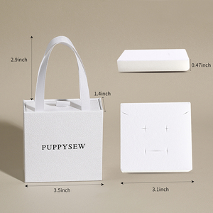 Boîte à bijoux en carton écologique avec logo personnalisé, <span class=keywords><strong>tiroir</strong></span> coulissant à ruban pour bagues, emballage de bijoux en relief, matériaux recyclés - Product Image 6