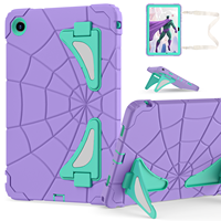 Étui robuste et résistant pour Samsung Tab A11 Plus A9 Plus 11 avec béquille et bandoulière, design de dessin animé pour enfants, OEM ODM