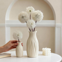 Fleurs artificielles de pissenlit blanc réaliste en gros, tiges longues, en vrac, pour décoration intérieure, vase, centre de table