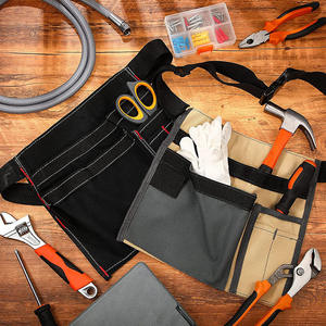 Sac de ceinture multifonctionnel compact en toile à plusieurs poches pour ranger les outils de jardinage - Product Image 2