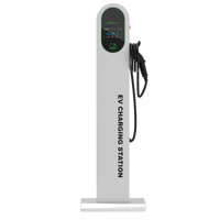 Borne de recharge EV au sol, puissance de sortie 12 kW, courant 48 A, certifiée NACS TUV, pour parkings commerciaux