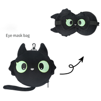 Oreiller de voyage personnalisable et amusant, oreiller de voyage personnalisé, masque pour les yeux 2 en 1